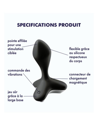 Vibromasseur anal USB noir Game Changer Satisfyer - CC597848